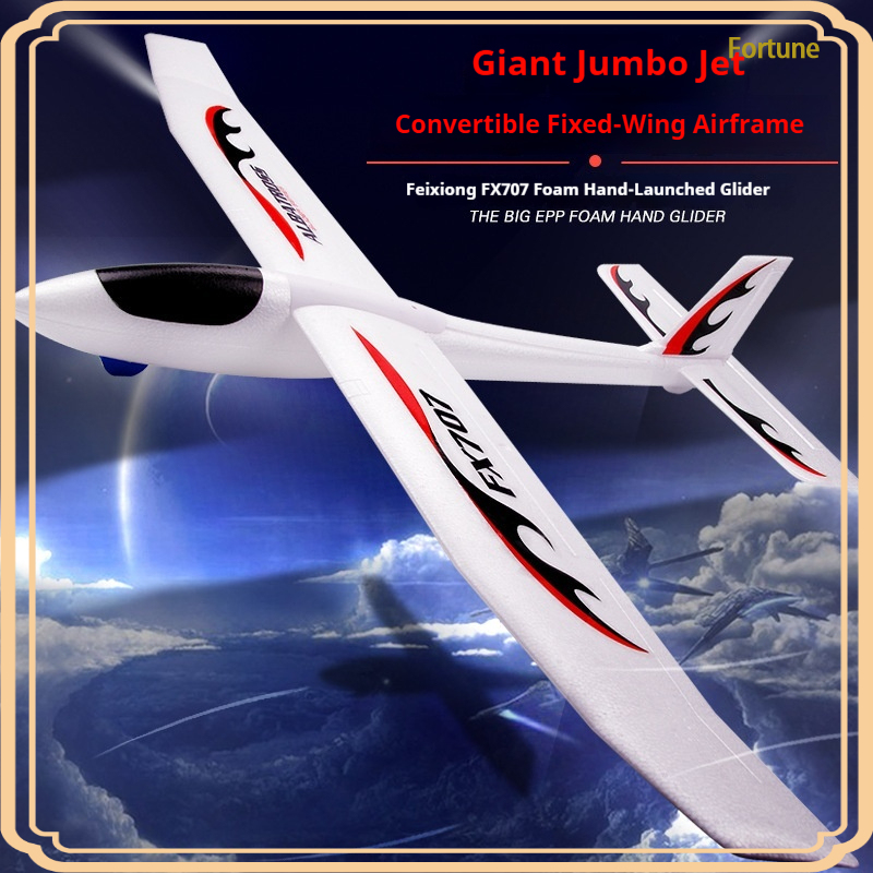 Rc Glider Foam Wing - Pesawat Layang Sayap Tetap FX707 Ukuran