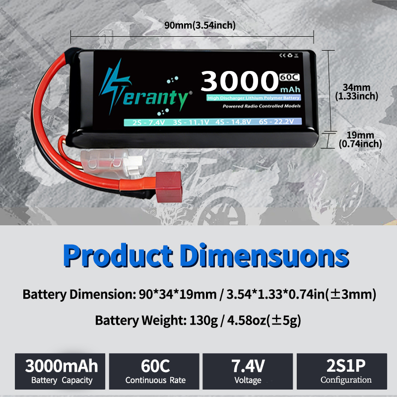 TERANTY 2S 3000mAh Baterai Lip - Rc Hobby Airplanes ulasan dan harga