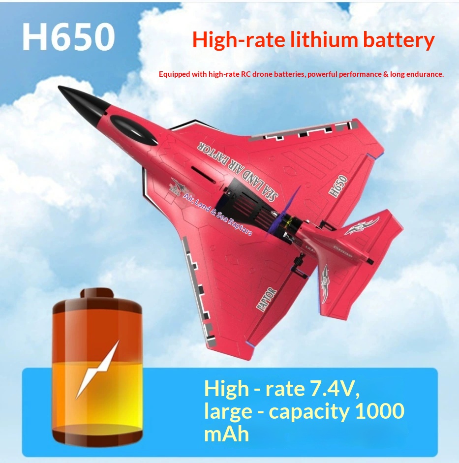 Pesawat RC 6CH H650 Raptor Mot - Rc Glider Foam Wing ulasan dan harga