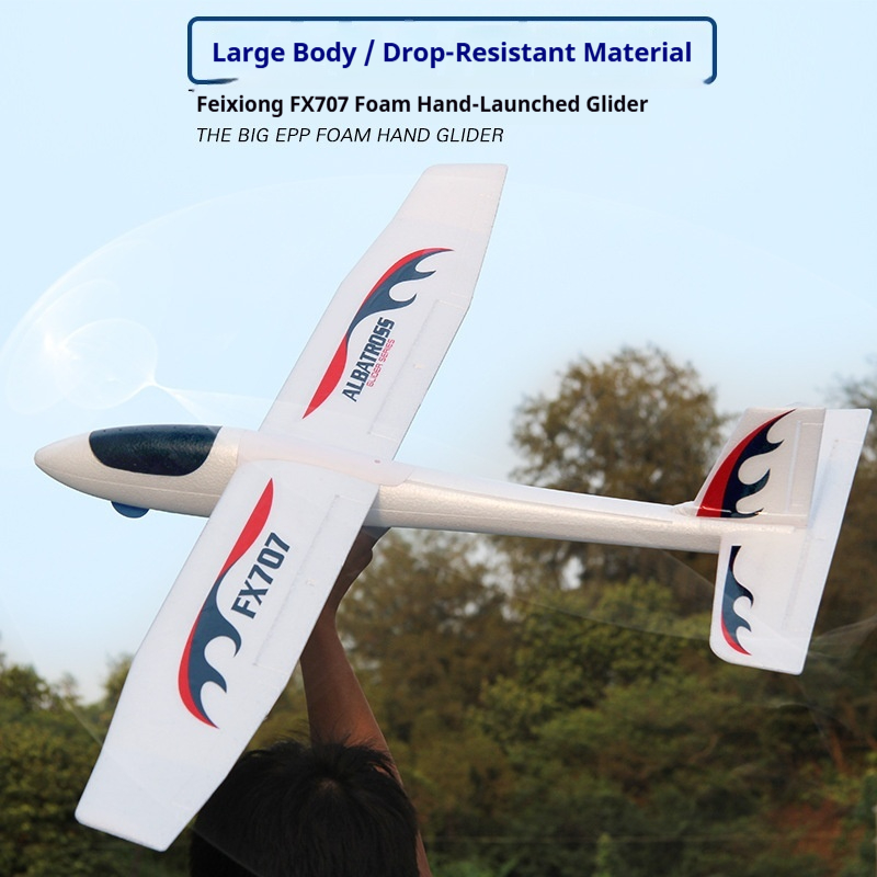 Pesawat Layang Sayap Tetap FX7 - Rc Glider Foam Wing ulasan dan harga